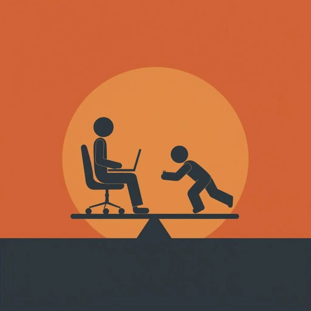 Ícono de balance trabajo-vida