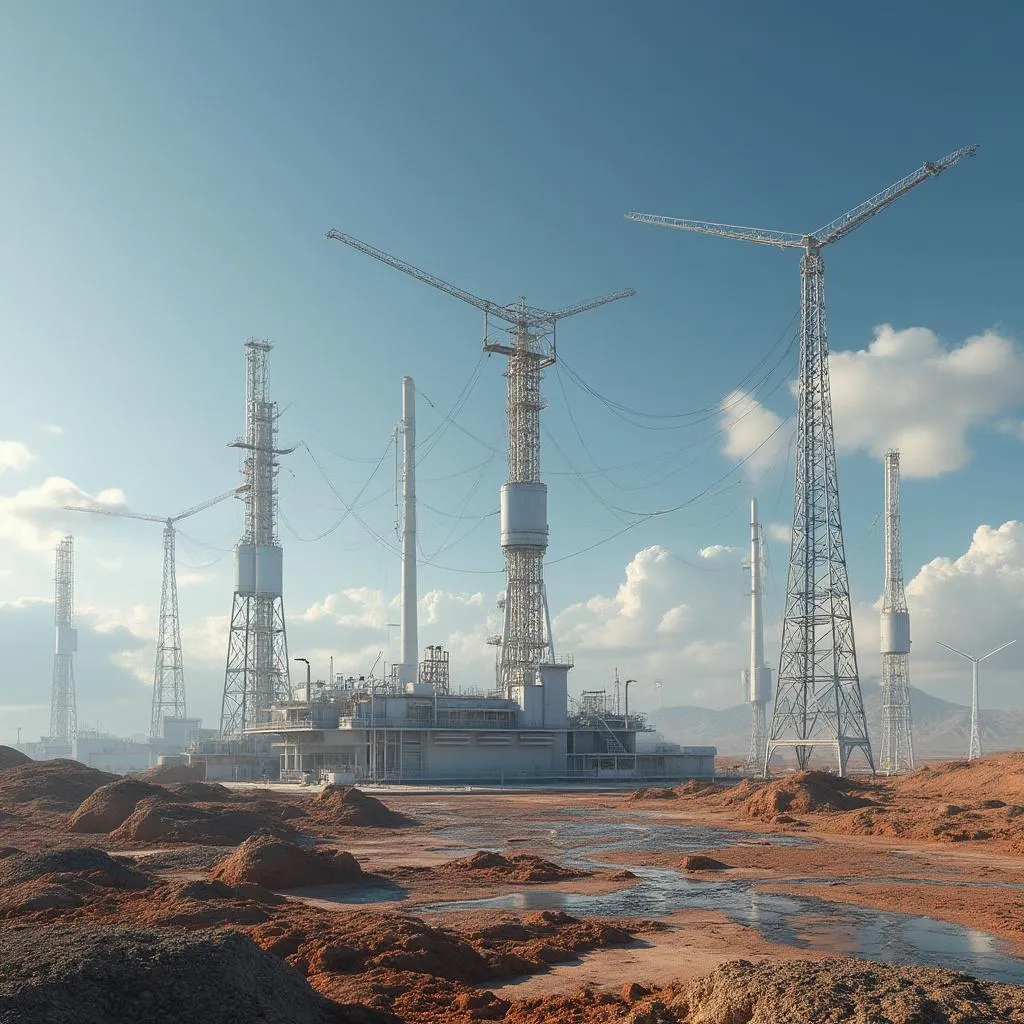 Imagen conceptual del futuro desarrollo de Vaca Muerta